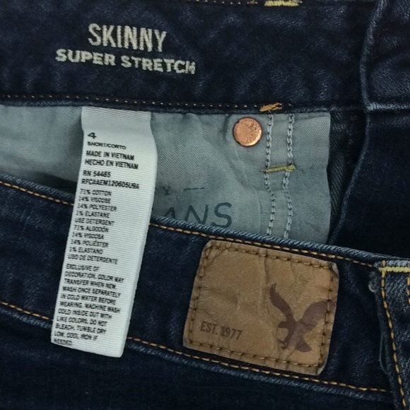 American Eagle Super Stretch Skinny Jeans Sz 4 - Picture 7 of 7